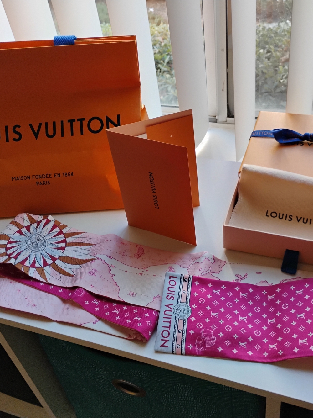 Louis Vuitton LV Map Bandeau in Grenadine